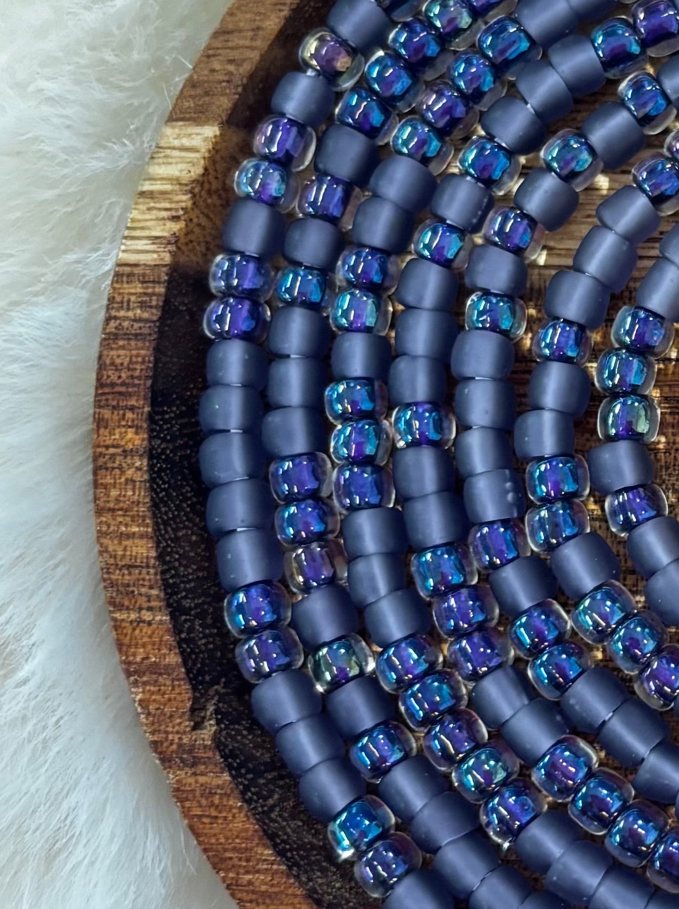 “Deep red and bold tone waist beads symbolizing passion by Waisted By Design”